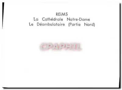 Reims — A Catedral Nossa Senhora, O Déambulatório (Parte Norte) — Verso
