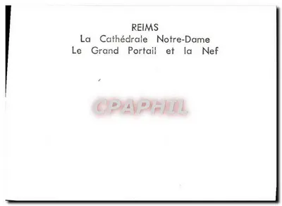 Reims — Katedra Najświętszej Panny Marii, Wielki Portal i Nef — Rewers
