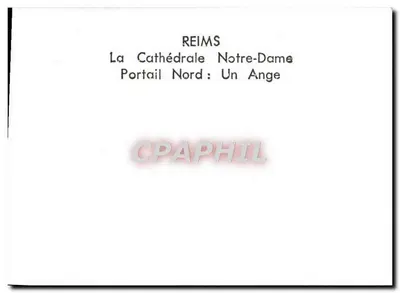 Reims — Cattedrale Notre-Dame, Portale Nord: Un Angelo — Verso