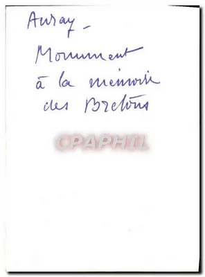 Auray - Pomnik poświęcony Bretonom — Rewers