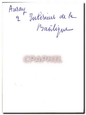 Auray — Intérieur de la Basilique — Verso