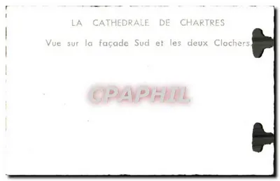 Cattedrale di Chartres — Vista della facciata sud e dei due campanili — Verso