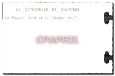 Katedra w Chartres — Fronton Północny i Nowy Dzwonnica — Rewers