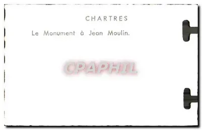 Chartres — Monumento a Jean Moulin — editor desconocido, número de serie no visible — Reverso
