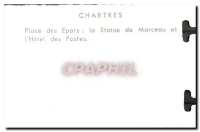 Chartres — Place des Epars : Statua Marcza i Biuro Pocztowe — Rewers