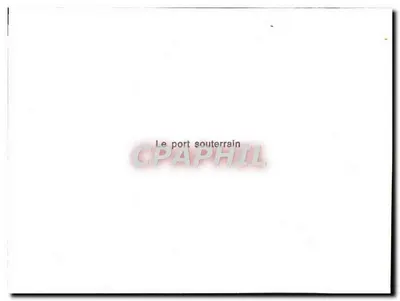 Porto subterrâneo — Gruta com embarcações — Verso