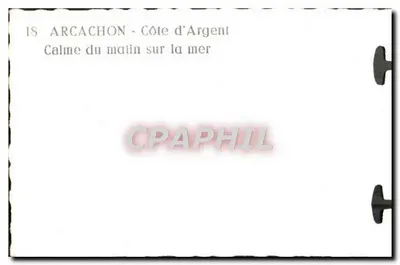 Arcachon - Côte d'Argent - Calme du matin sur la mer — Rewers