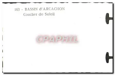 Bassin d'Arcachon — zachód słońca — n°163 — Rewers