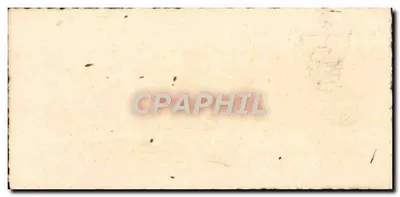 Carte postale ancienne — motif brodé d'un chaudron suspendu — — Verso