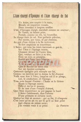 O Burro Carregado de Esponjas & O Burro Carregado de Sal — Lit. Vieillemard & Filhos, Rua da Glacière, 15 Paris — Verso