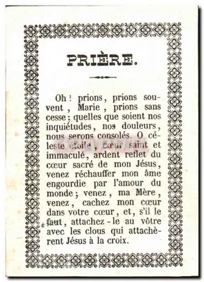 N.D. de Fourvière — Nossa Senhora de Fourvière — editor não visível — Verso