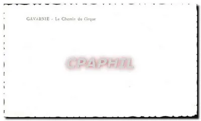Gavarnie — O Caminho do Circo — Verso