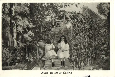 Bilhete postal moderno Com sua Irmã Celine Therese