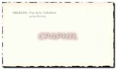 Orléans — Vista da Catedral tirada de avião — Verso