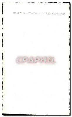 Orléans — Tomba di Mgr Dupanloup — editore sconosciuto — Verso