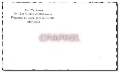 Pyrrenées — 30 — Grotty Bétharram — Fragment stropu w Grotach dolnych — Rewers