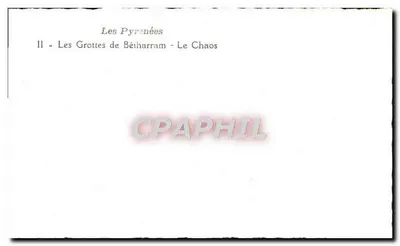 Les Pyrénées - Les Grottes de Bétharram - Le Chaos — Verso