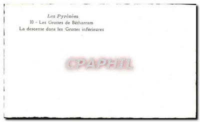 As Grutas de Bétharram — A descida nas Grutas inferiores — Verso