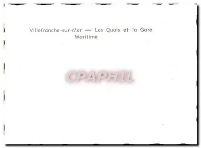 Villefranche-sur-Mer — Os Quais e a Estação Marítima — Verso