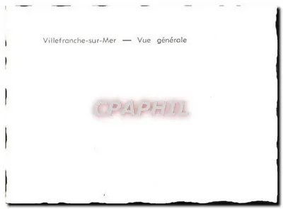 Villefranche-sur-Mer — Vista geral — Verso