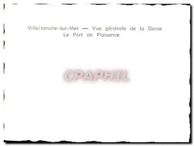 Villefranche-sur-Mer — Vista geral da Darse — Verso