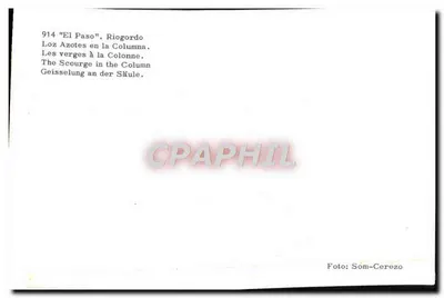 As verges à coluna — cena de flagelação — n°914, foto Som-Cerezo — Verso