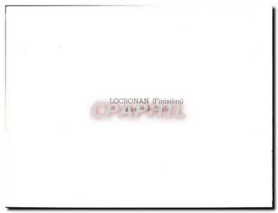 Locronan (Finistère) — Ogólny widok — Rewers