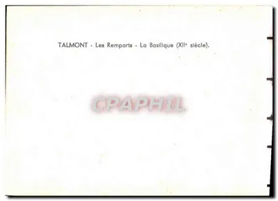 Talmont - Die Mauern - Die Basilika (11. Jahrhundert) — Rückseite