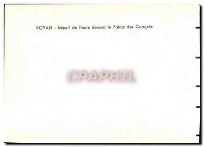 Royan - Massif de fleurs devant le Palais des Congrès — Rewers