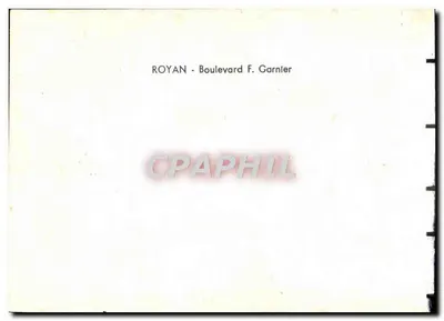 Royan - Bulwar F. Garnier — widok panoramiczny plaży i promenady — Rewers