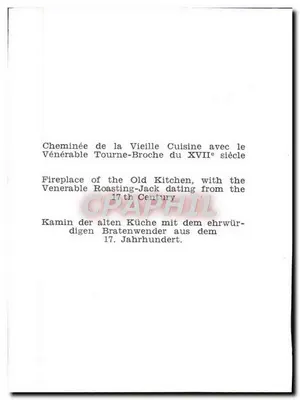 Lareira da Velha Cozinha com o Respeitável Espetos do Século XVII — Verso
