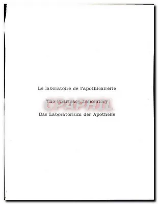 Kuchnia warsztatu — laboratorium aptekarskie — wydawca nieznany — Rewers