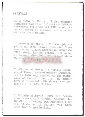 S. Miniato al Monte — Kościół romański florencki — Rewers