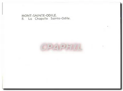 Mont-Sainte-Odile — Kaplica Świętej Odile — nr 8 — Rewers