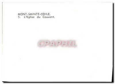 Mont-Sainte-Odile — Kościół klasztoru — nr 5 — Rewers