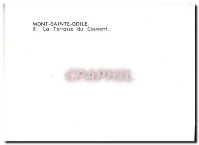 Mont-Sainte-Odile — Terrasse klasztoru — n°3 — Rewers