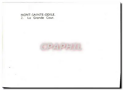Mont-Sainte-Odile — Wielka Cour — 2 — Rewers