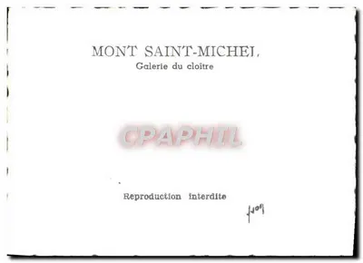 Monte Santo-Michel — Galeria do claustro — Verso