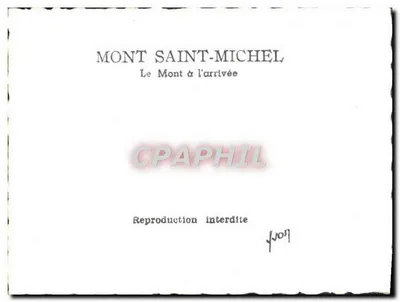 Mont Saint-Michel — Mont na przyjazdzie — Rewers