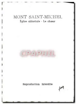 Mont Saint-Michel — Klasztorowa świątynia - Ołtarz — Rewers