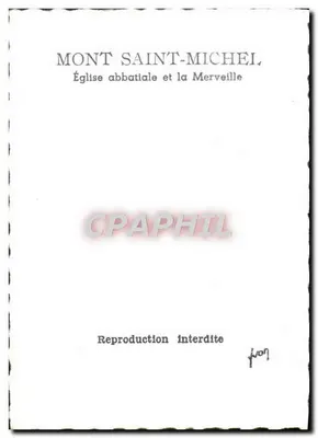Mont Saint-Michel — Katedra abbatii i Merveille — Rewers