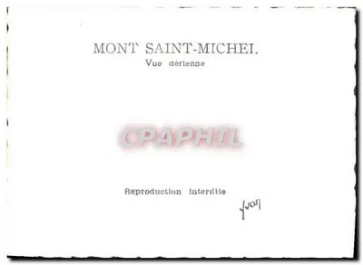 Mont Saint-Michel — Widok z powietrza — Rewers