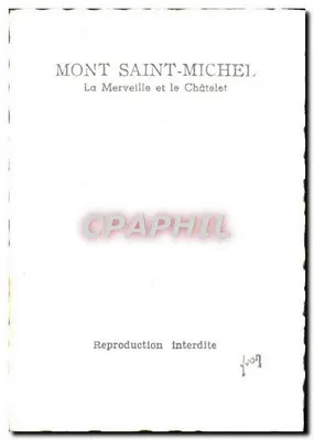 Monte Santo-Michel — A Merveille e o Castelo — Verso