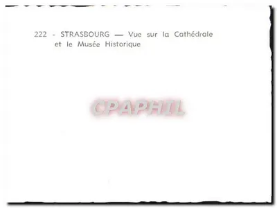 Strasbourg — Widok na katedrę i Muzeum Historyczne — 222 — Rewers