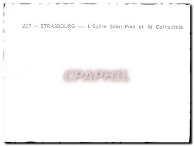 Estrasburgo — A Igreja de São Paulo e a Catedral — n°207 — Verso