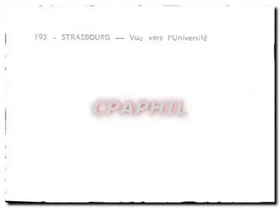 Strasburg — Widok ku Uniwersytetowi — n°193 — Rewers