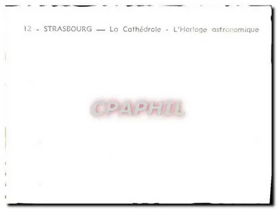 Strasburg — Katedra — Astronomiczny zegar — n°12 — Rewers