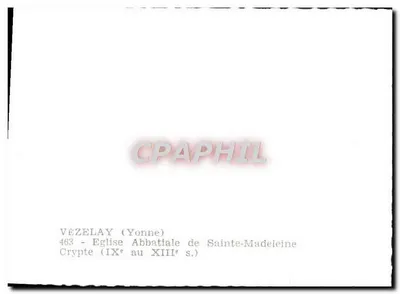 Vézelay (Yonne) — Cripta de la iglesia abacial de Santa Madeleine (siglos IX al XIII) — n°463 — Reverso