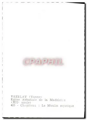 Vézelay (Yonne) — Capitel da igreja abacial da Madeleine : O Moinho Místico — n°425 — Verso
