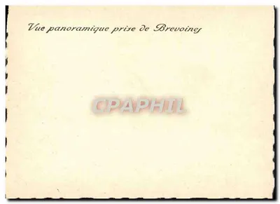 Vista panorâmica tirada de Brevoine — Brevoine — sem editor ou número de série visíveis — Verso